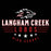 Close-up view of Langham Creek High School Lobos Black Premium Unisex Hoodie 217