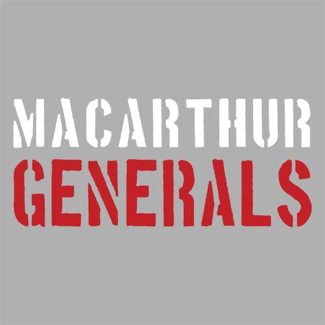 MacArthur High School Sports Grey Classic T-shirt 17