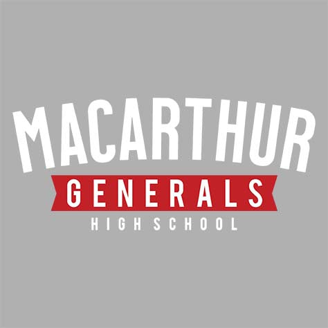 MacArthur High School Sports Grey Classic Hoodie 21