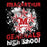 Close-up view of MacArthur High School Generals Black Premium Unisex T-shirt 205