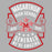 Close-up view of MacArthur High School Generals Unisex 3/4 sleeve Raglan T-shirt 207