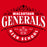 MacArthur Generals High School logo on a red background - Design 211