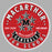 Close-up view of MacArthur High School Generals Unisex 3/4 sleeve Raglan T-shirt 215