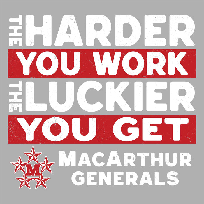 Close-up view of MacArthur High School Generals Grey Classic Unisex T-shirt 238