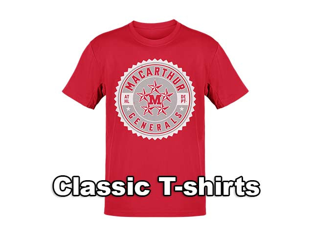 MacArthur High School Generals Classic T-shirts