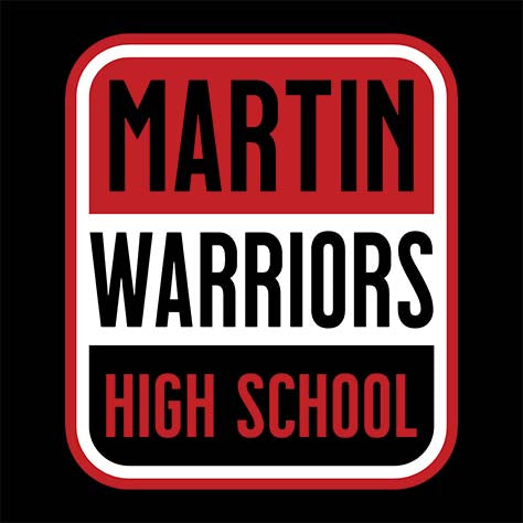 Martin High School Black Classic T-shirt 01