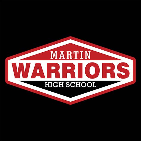 Martin High School Black Classic T-shirt 09