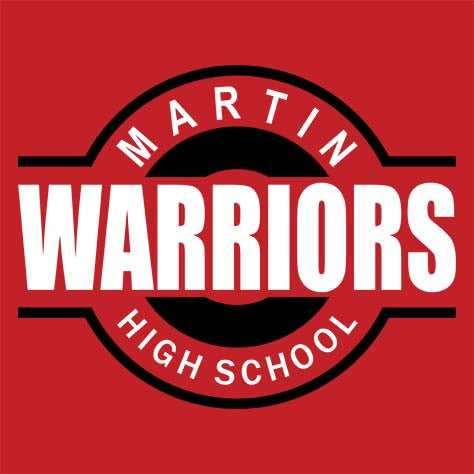 Martin High School Red Classic Hoodie 11