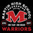 Close-up view of Martin High School Warriors Black Classic Unisex T-shirt 208