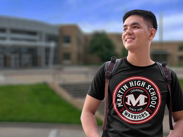 Martin High School Warriors Classic T-shirts All Products Page