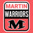 Close-up view of Martin High School Warriors Women's Relaxed Fit T-shirt 201