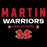 Close-up view of Martin High School Warriors Women's Relaxed Fit T-shirt 003