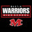 Close-up view of Martin High School Warriors Black Classic Unisex T-shirt 049