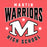 Close-up view of Martin High School Warriors Women's Relaxed Fit T-shirt 213