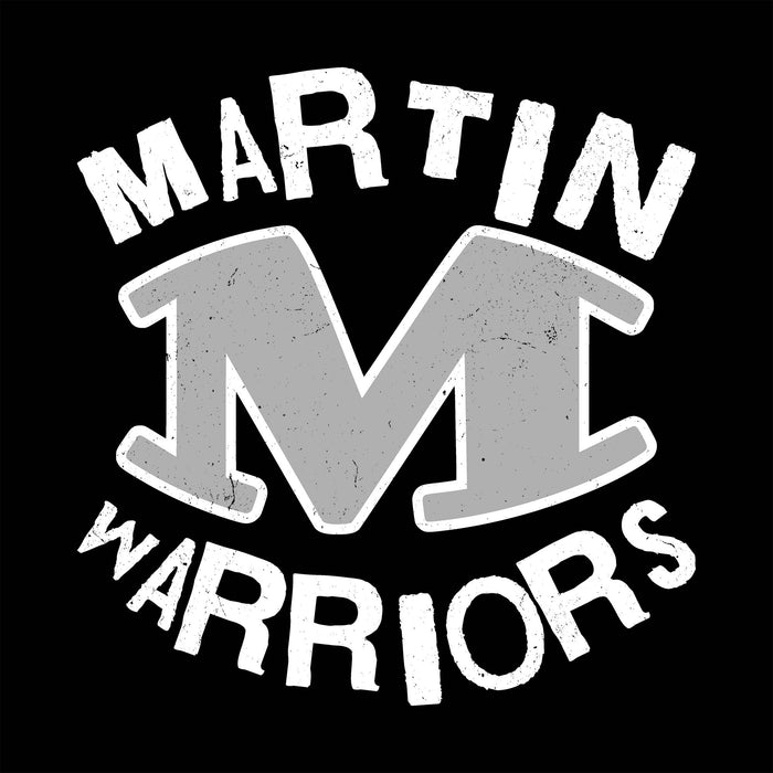 Close-up view of Martin High School Warriors Women's Relaxed Fit T-shirt 228