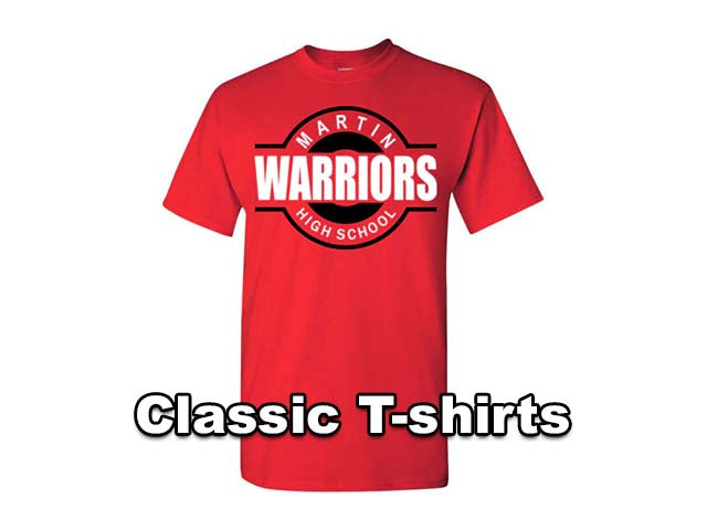 Classic T-shirts - Martin Warriors High School