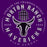 Close-up of Morton Ranch High School Mavericks Classic Unisex Purple T-shirt 203