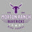 Close-up of Morton Ranch High School Mavericks Premium Athletic Heather Unisex T-shirt 205