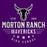 Close-up of Morton Ranch High School Mavericks Classic Unisex Purple T-shirt 205