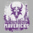 Close-up of Morton Ranch High School Mavericks Sport Grey Classic Unisex Hoodie 207