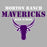 Close-up view of Morton Ranch High School Mavericks Grey Classic Unisex T-shirt 017