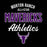Morton Ranch All-Star Mavericks Athletics logo with purple and white text on a black background - Design 034