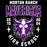 Close-up view of Morton Ranch High School Mavericks Black Classic Unisex T-shirt 204