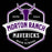 Close-up view of Morton Ranch High School Mavericks Women's Relaxed Fit T-shirt 209