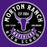 Close-up view of Morton Ranch High School Mavericks Purple Classic Unisex T-shirt 215