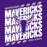 Close-up view of Morton Ranch High School Mavericks Purple Classic Unisex T-shirt 223