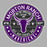 Close-up view of Morton Ranch High School Mavericks Unisex 3/4 sleeve Raglan T-shirt 224