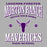 Close-up view of Morton Ranch High School Mavericks Unisex 3/4 sleeve Raglan T-shirt 230