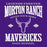Close-up vie wof Morton Ranch High School Mavericks Purple Classic Unisex T-shirt 230