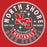 Close-up view of North Shore High School Mustangs Red Classic Unisex T-shirt 215