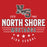 Close-up view of North Shore High School Mustangs Red Classic Unisex T-shirt 217