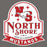 Close-up view of North Shore High School Mustangs Dark Grey Classic Unisex T-shirt 219