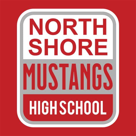 North Shore High School Red Unisex T-shirt 01