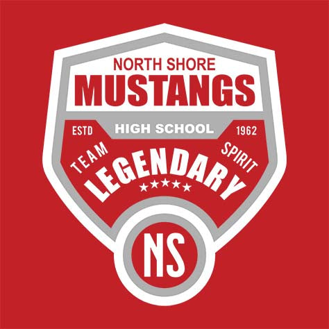 North Shore High School Red Women's T-shirt 14