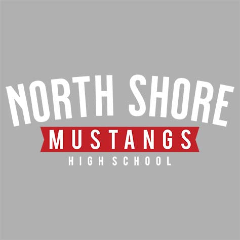 North Shore High School Sports Grey T-shirt 21