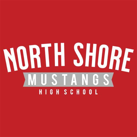 North Shore High School Red Unisex T-shirt 21