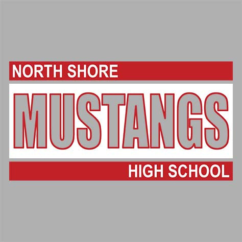 North Shore High School Sports Grey T-shirt 98