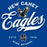 Close-up view of New Caney High School Eagles Royal Blue Classic Unisex T-shirt 226