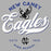 Close-up view of New Caney High School Eagles Unisex 3/4 sleeve Raglan T-shirt 226