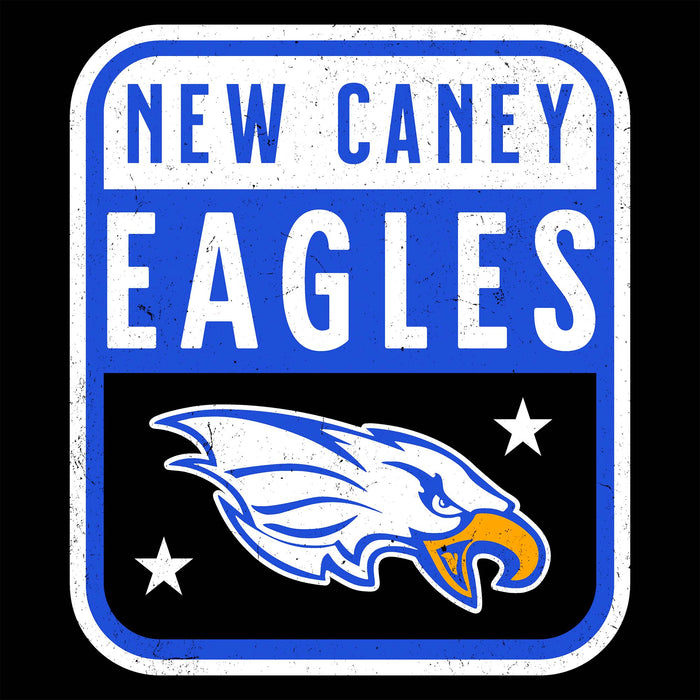 Close-up view of New Caney High School Eagles Women's Relaxed Fit T-shirt 001