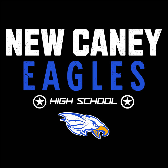 Close-up view of New Caney High School Eagles Black Classic Unisex T-shirt 003
