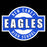 Close-up view of New Caney High School Eagles Unisex 3/4 sleeve Raglan T-shirt 011