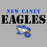 Close-up view of New Caney High School Eagles Women's Relaxed Fit T-shirt 017