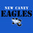 Close-up view of New Caney High School Eagles Royal Blue Classic Unisex T-shirt 017