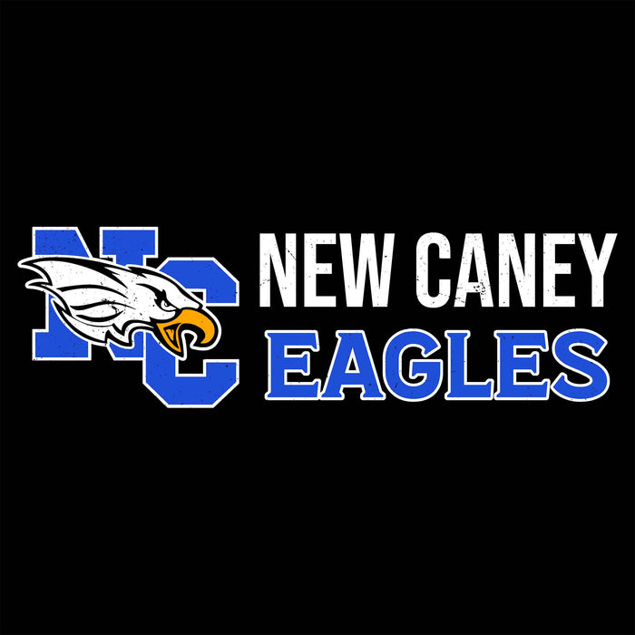 New Caney Eagles logo with an eagle illustration on a black background - Design 200