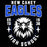 Close-up view of New Caney High School Eagles Black Classic Unisex T-shirt 204
